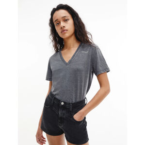Calvin Klein dámské šedé tričko - XS (BEH)